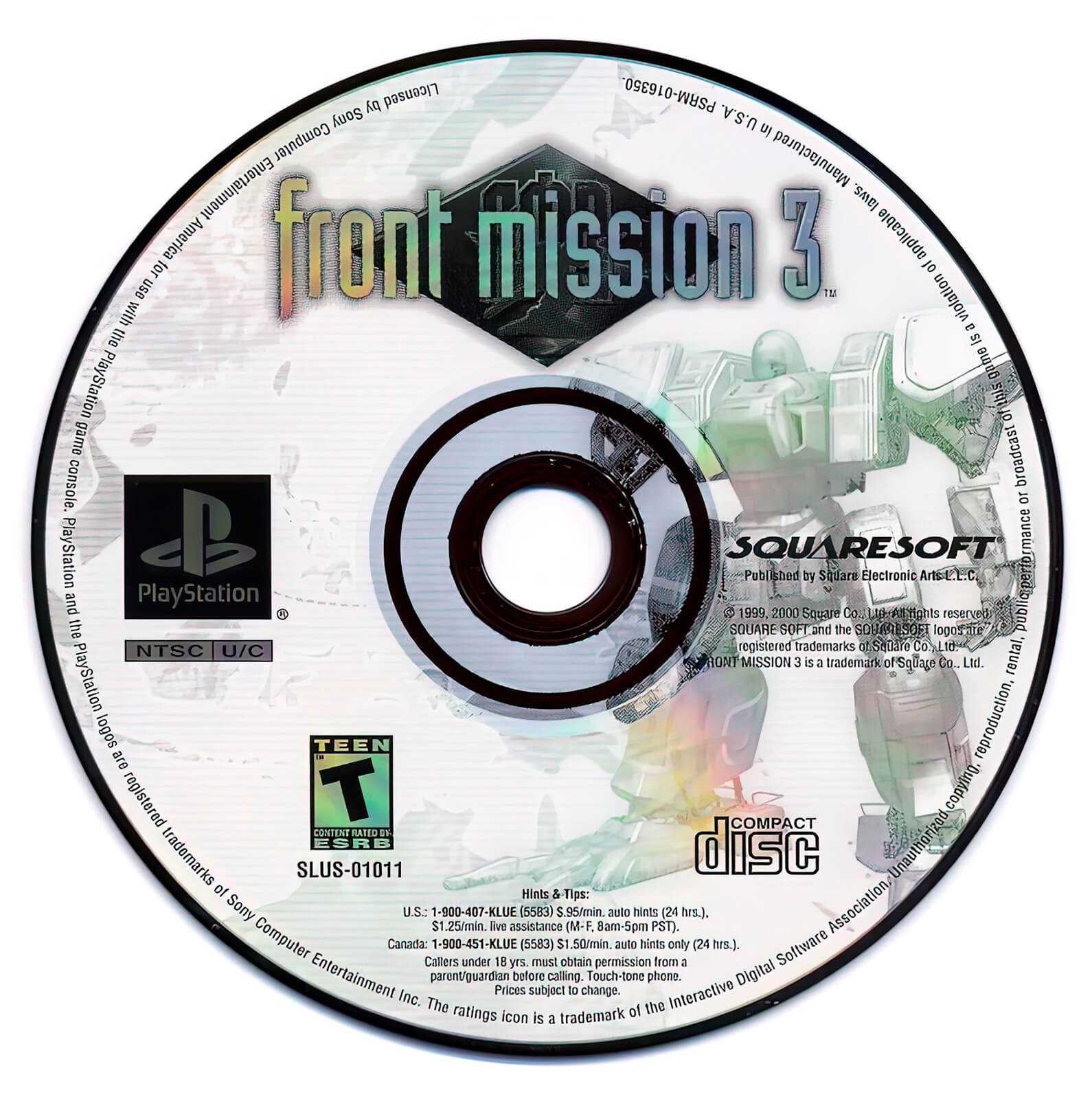 Лицензионный диск Front Mission 3 для PlayStation